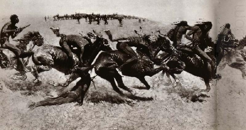 Frederic Remington Indian Warfare china oil painting image